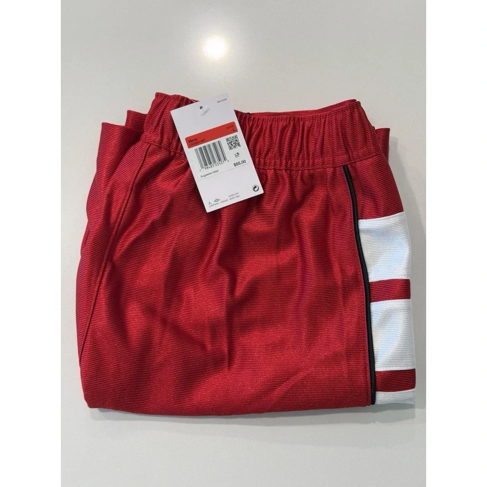 Jordan Brooklyn Cat Scratch Shorts Gym Red White HV0560-687 Mens Large NWT